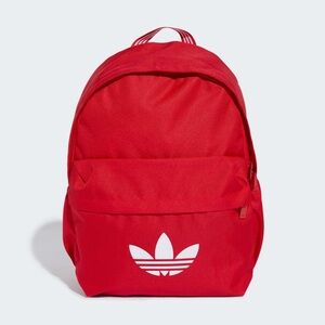 Adidas Originals Red Backpack Trefoil Logo Classic School Bag Gym Travel Bag